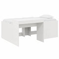 Letto a soppalco per bambini con scrivania bianca 90 x 200 cm - design moderno e salvaspazio